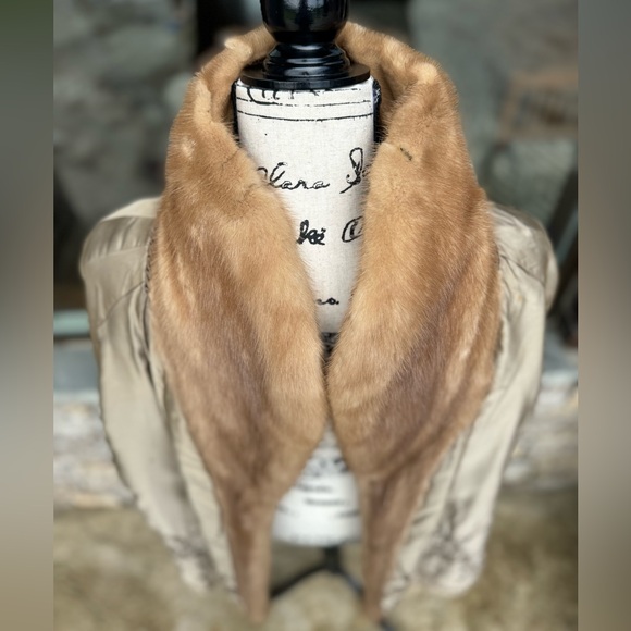 Damaged Scrap 2XL Pastel Mink Fur Jacket Real Genuine Fur Perfect For Crafts - Picture 12 of 12